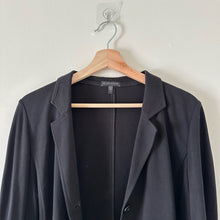 Load image into Gallery viewer, Eileen Fisher Button Front Collared Blazer Jacket Black S
