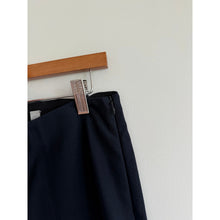 Load image into Gallery viewer, Vince Flat Front High Rise Straight Leg Cropped Pull-On Pants Navy L
