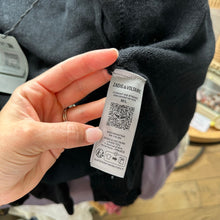 Load image into Gallery viewer, Zadig &amp; Voltaire Cosany Rhinestone Embellished Hooded Cashmere Cardigan Black
