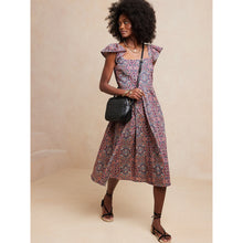Load image into Gallery viewer, Banana Republic Tie-Back Midi Dress Blue Ash SP
