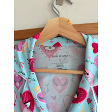 Load image into Gallery viewer, Posh Peanut Sweet Fiona Collection Evil Eye Luxe Pajama Pant Set Blue Pink S
