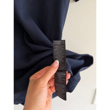 Load image into Gallery viewer, Tory Burch Emily Ruffle Collar Short Sleeve Polo Shirt Navy Blue S
