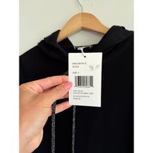 Load image into Gallery viewer, Lafayette 148 New York Crew Neck Sleeveless Hoodie Sweatshirt Black L NWT
