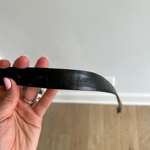 Brooks Brothers 346 Genuine Leather Belt Black M