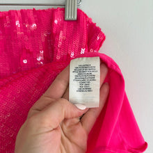Load image into Gallery viewer, Alice + Olivia Rubi Sequin Embellished Micro Skirt Wild Pink 12 NWT
