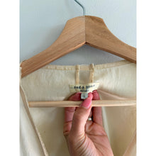 Load image into Gallery viewer, Rag &amp; Bone Sleeveless V-Neck High Low Hem Raw Edge Tank Top Cream L
