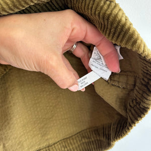 Madewell Corduroy A-Line Mini Skirt Asparagus 6