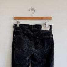 Load image into Gallery viewer, Mac Jeans Rich Carla Velvet High Rise Wide Leg Jeans Black 34
