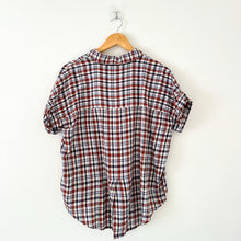 Load image into Gallery viewer, Madewell Hayden Popover Short Sleeve Top in Burling Plaid S

