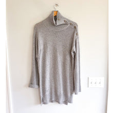 Load image into Gallery viewer, Zadig &amp; Voltaire Alma Knit Turtleneck Long Sleeve Pullover Sweater Gray L

