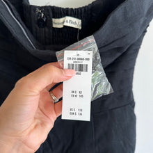 Load image into Gallery viewer, Abercrombie &amp; Fitch Pleated Strapless Jumpsuit Black L NWT
