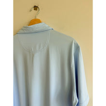 Load image into Gallery viewer, Fairway &amp; Greene Mini Striped Short Sleeve Casual Baltic Polo Shirt Blue XL
