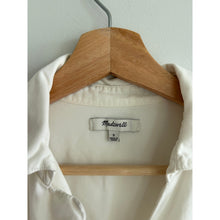 Load image into Gallery viewer, Madewell Courier Button-Back Short Sleeve Casual Blouse White S
