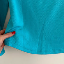 Load image into Gallery viewer, Pebble Beach 1/2 Zip Turtleneck Pullover Activewear Jacket Blue XS
