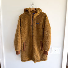 Load image into Gallery viewer, Patagonia Worn Wear Dusty Mesa Zip Up Sherpa Parka Jacket Brown M
