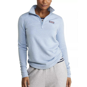 Vineyard Vines Dreamcloth Relaxed Shep 1/4 Zip Sweatshirt Blue S NWT