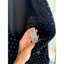 Load image into Gallery viewer, Zadig &amp; Voltaire Visko Velvet Glitter Dots Wool Single-Breasted Blazer Black 42
