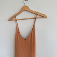 Load image into Gallery viewer, NBD Revolve Metallic V-Neck Strappy High Slit Maxi Evening Dress L NWT
