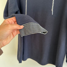 Load image into Gallery viewer, Vintage Christopher &amp; Banks Pullover Sweatshirt Navy Blue L
