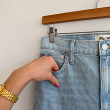 Load image into Gallery viewer, Madewell Slim Demi-Boot Light Wash Denim High Rise Jeans Blue 26
