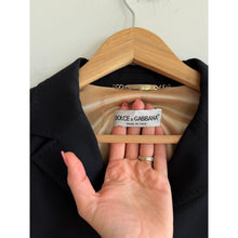 Load image into Gallery viewer, Vintage Dolce &amp; Gabbana Single Breasted Wool Blend Tailored Blazer Black 46
