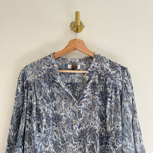 Anthropologie Pilcro and The Letterpress Tavi Paisley Blouse