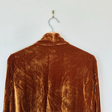 Load image into Gallery viewer, XCVI Velvet Open Pocket Cardigan Sweater in Copper M
