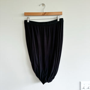 T by Alexander Wang Bubble Hem High Rise Pull On Pencil Skirt Black L
