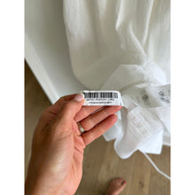 Load image into Gallery viewer, Quince Linen Corset Square Neck Sleeveless Midi Dress White M

