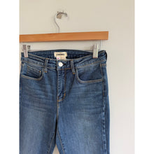 Load image into Gallery viewer, L'Agence Margot High Rise Cropped Stretch Skinny Jeans Medium Wash 25
