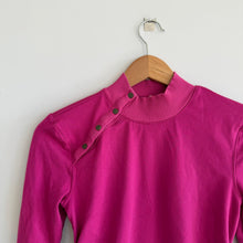 Load image into Gallery viewer, Free People Think Fast Layer Long Sleeve Mock Neck Activewear Top Pink S
