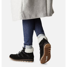 Load image into Gallery viewer, Sorel Harlow Lazy Cozy Waterproof Suede Lace Up Ankle Boots Black 8
