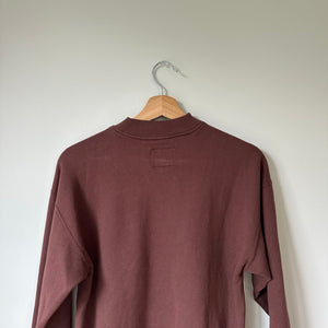 Abercrombie & Fitch New York Crew Neck Pullover Cropped Sweatshirt Brown XS