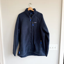 Load image into Gallery viewer, Patagonia Retro Pile Fleece Zip Up High Neck Basic Jacket Navy Blue XXL

