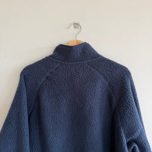 Load image into Gallery viewer, Patagonia Retro Pile Fleece Zip Up High Neck Basic Jacket Navy Blue XXL
