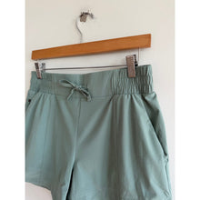 Load image into Gallery viewer, All In Motion Mid Rise Woven Drawcord Waist Activewear Shorts Green S
