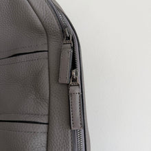 Load image into Gallery viewer, Tumi Landon Alcott Fine Pebbled Leather Backpack in Gray
