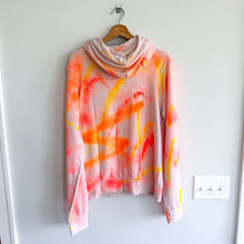 Load image into Gallery viewer, Aviator Nation Rare Artist Collection Ninja Tie Dye Hoodie Sweatshirt Orange L
