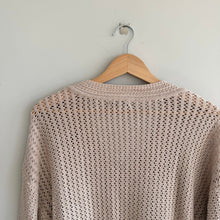 Load image into Gallery viewer, Z Supply Kiami Crochet Knit V-Neck Pullover Sweater Natural M
