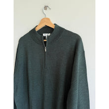 Load image into Gallery viewer, Peter Millar Autumn Crest Knit 1/4 Zip Long Sleeve Sweatshirt Green XL NWT
