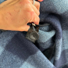 Load image into Gallery viewer, Isabel Marant Étoile Gabriel Single-Breasted Check Coat Midnight Blue 40 NWT
