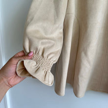 Load image into Gallery viewer, Tuckernuck Bone Suede Easton V-Neck Ruffles 3/4 Sleeve Blouse Cream S
