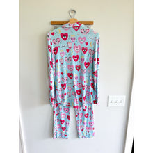 Load image into Gallery viewer, Posh Peanut Sweet Fiona Collection Evil Eye Luxe Pajama Pant Set Blue Pink S
