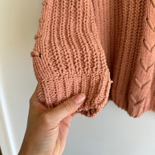 Load image into Gallery viewer, The Standard. V-Neck Long Sleeve Knit Pullover Chenille Sweater S

