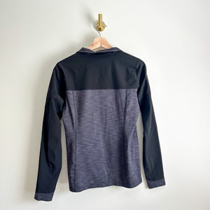 5.11 Tactical 1/4 Zip Mixed Media Long Sleeve Pullover Gray/Black S