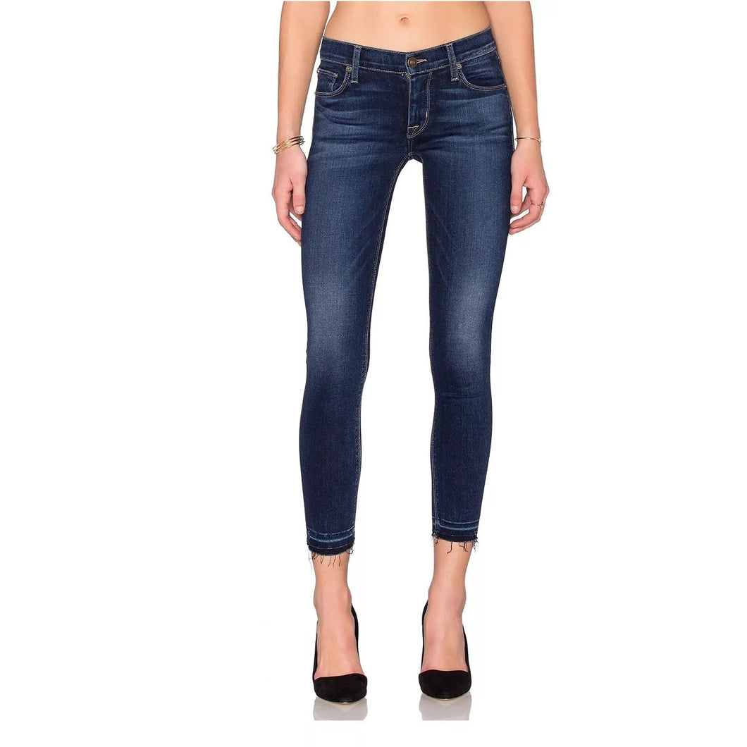 Hudson Krista Crop Super Skinny Released Hem Jeans Blue 26