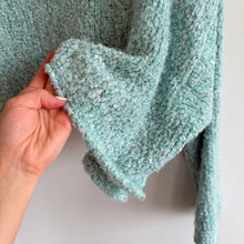 Load image into Gallery viewer, Free People Bff Loopy-Knit Cowl Neck Pullover Sweater Light Blue M

