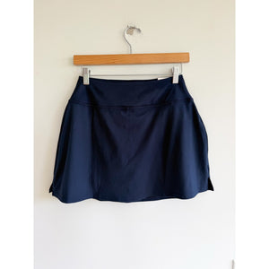 DSG Momentum High Rise Casual A-Line Mini Skort Blue S NWT