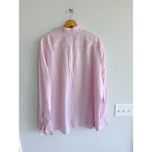 Load image into Gallery viewer, Vineyard Vines Linen Embroidered Long Sleeve Button Up Shirt Pink XXL
