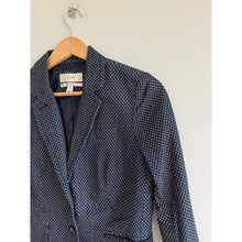 Load image into Gallery viewer, J.Crew Schoolboy Polka Dot Long Sleeve Blazer Navy White 2
